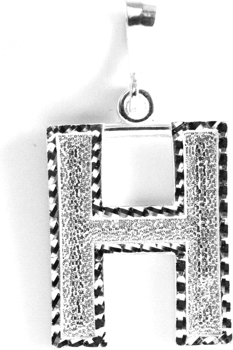 Deidreamers Personalized 1.0 Inch Solid.925 Sterling Silver Initial A-Z Charm - Image 1